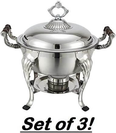 Winco 708 Round Crown Chafer, 6-Quart