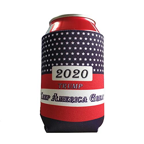 Can Coozies Trump 2020 Keep America Great 12 oz Neoprene Can Cooler Sleeves Bulk-6 pcs