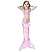 2019 3 Pcs Mermaid Costume for Girls Bathing Swimsuit Swimwear Princess Sea-Maid Bikini Set