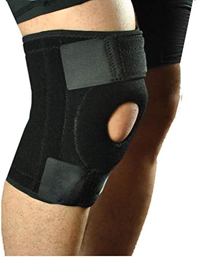 Knee Brace Support Sleeve Adjustable Open Patella Stabilizer Protector Nylon Wrap for Arthritis Meniscus Tear Running Sports