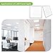 2x2 FT 2 Pack White LED Flat Panel Troffer Light, 40W 4000K Recessed Edge-Lit Drop Ceiling Light, 4600lm Lay in Fixture for Office, 0-10V Dimmable, 2-Lamp T8 Fluorescent Replacement for Office