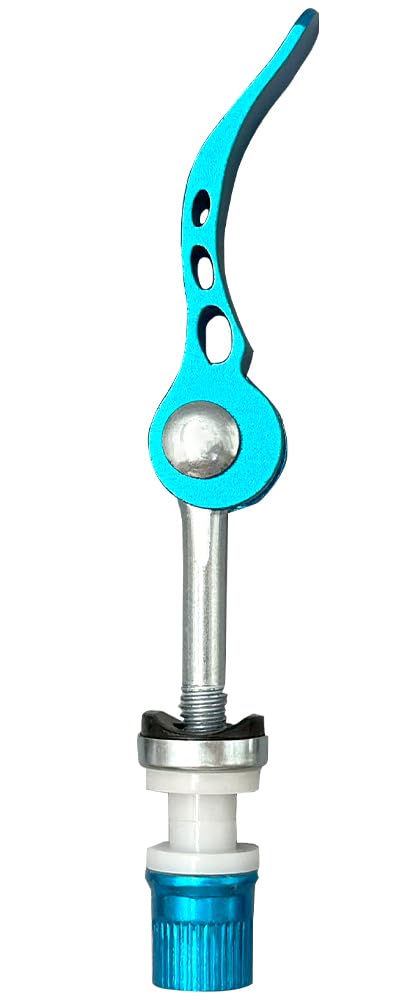DAZISEN Quick Release Bicycle Clamp - Bolt Skewers Quick Release Lever for Mountain Bicycle Accessories,Blue,60 * 65mm