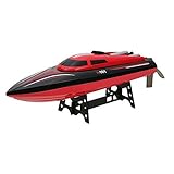 Blexy RC Boat 2.4Ghz Radio Remote Control Electric Racing Boat 30KM/H Super High Speed with LCD Screen for Pools and Lakes