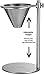 Gourmia GVD9320 Pour Over Stand Coffee Station - Freestanding Drip Coffee Stand with Reusable Stainless Steel Cone Filter - Make Coffee Directly into Mug, Cup or Thermos - Stainless Steel