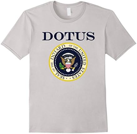 Mens Trump Dotard DOTUS | Funny Halloween Costume Party Shirt Large Silver