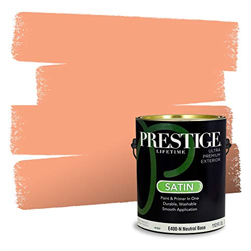 PRESTIGE Paints Exterior Paint and Primer In One, 1-Gallon, Satin, Comparable M…