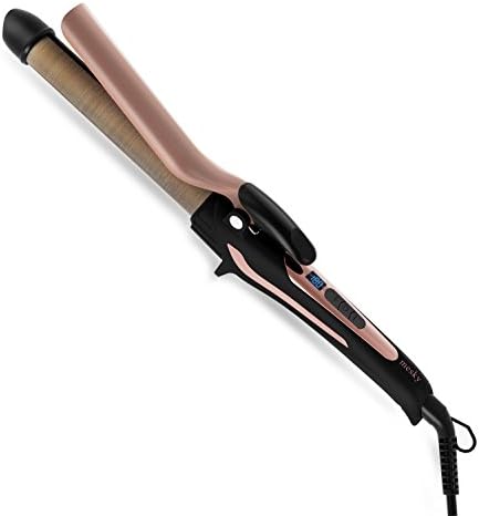 Hair Curling wand,Mesky 1 Inch Curling Iron with Anti-Scald Cool Tip, Hair Salon Curler with Fiberglass Fabric Coated