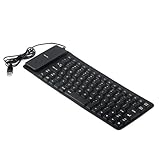 Insten Foldable Portable Roll-Up USB 2.0 Keyboard Keypad