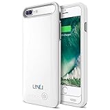 iPhone 7 Plus Battery Case, UNU DX-Free iPhone Portable Charger iPhone 7 Plus 2016 Charging Case [White] 4100mAh Extended Battery Pack Power Cases Juice Bank Cover [MFI Apple Certified]