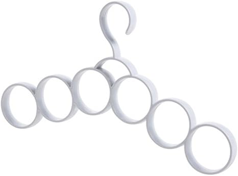 Amazon Co Jp Dream Diy マルチユースハンガー スカーフ スカーフハンガー スカーフ収納 ネクタイ収納 ベルト収納 ハンガー ギフト プレゼント ホワイト ホーム キッチン