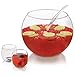 Libbey Selene Punch Bowl Set with 8 Punch Glasses, Punch Bowl and Ladle, Clear