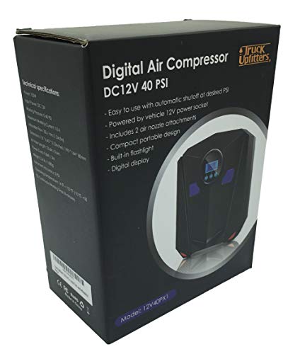 Truck Upfitters' 12V Air Compressor Pump with Digital Display and Auto Preset. Compact, Perfect for Car/Truck Tires and All Your Marine/Boat Inflatables! - Thumbnail 7