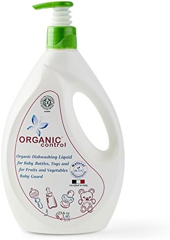 Organic Control Dishwashing Essentials-Organic Dish Cleaning Liquid-Absolutely Safe for Kids, Adults, and the Environment-Liquid for Baby Bottles, Toys and for Fruits and Vegetables Baby Guard, 23.6 oz