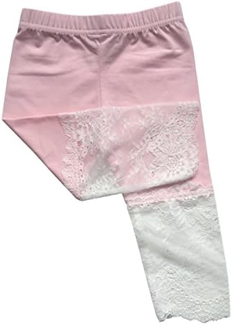 SailGoal Little Girls Summer Soft Cotton Lace Tight Leggings Comfy Shorts Pants
