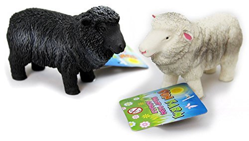 Rubber Stretchy Beany Farm Animal Stress Reliever Squishy Toy - Sheep Colour Vary