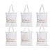 Pop Fizz Designs Bridesmaid Bags | Bridesmaid Tote bags Pack of 6 | Maid of Honor Tote Bag | Bride Canvas Bag