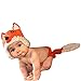 Kitron TM Cute Unisex Newborn Boy Girl Crochet Knitted Small Fox Style Baby Outfits Costume Set Photography Photo Prop