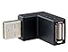 Optimal Shop Downward Right Angle USB 2.0 A-Male to A-Female Adapter (Black)