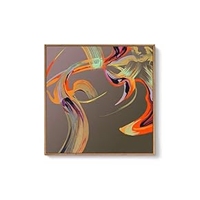 Framed Canvas Wall Art for Living Room, Bedroom Abstract Canvas Prints for Modern Home Decoration Ready to Hang - 16"x16" inches