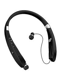 Auriculares Bluetooth inalámbricos, auriculares inalámbricos Bluetooth plegables, con diseño de correa para el cuello, para iPhone X 8 7 Plus, Samsung Galaxy S9 Note 8