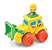 Kidoozie Front Loader Push 'n Zoom Vehicle - Teaches Beneficial Roleplay and Employs Tactile Engagement - For Ages 18 Months and Up