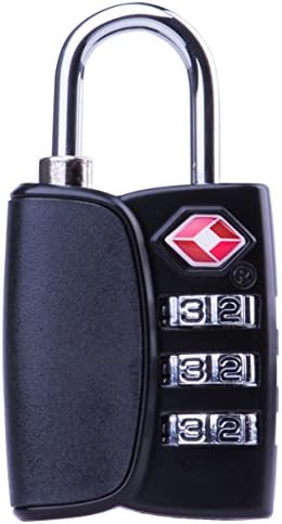 GTGlobal Luggage Locks TSA Approved-3 Digit Combination, Perfect for Travelling, Lifetime Warranty