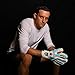Renegade GK Fury Sub-Z Goalie Gloves with Pro-Tek Finger Savers | 4mm Giga Grip & 4mm Duratek | White, Blue, Silver, Black Soccer Goalkeeper Gloves (Size 8, Youth-Adult, Roll Cut, Level 4)