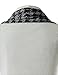 (GD92) Slim Fit Hound tooth Check Open Front Shawl Collar Stylish Wool Cardigan WHITE US M(Tag size XL)