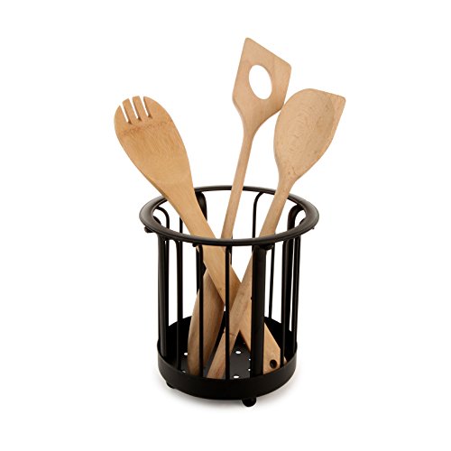 Spectrum Diversified Ashley Utensil Holder, Black