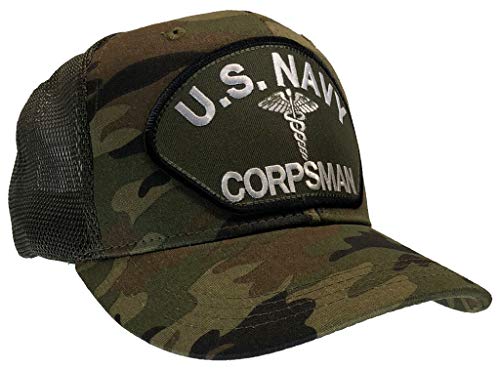 Hawkins Military Merchants Corpsman Hat U.S. Navy (Camo MESH Back)