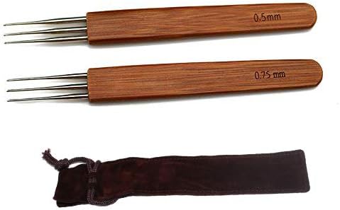 Triple Hooks Dreadlock Crochet Hook Needle Hair Weaving Lock Dreadlocks Tool for Braid Craft Loctician Locks Maintain