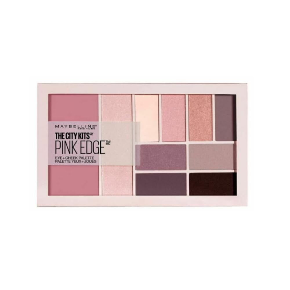 MAYBELLINE EYESHADOW PALETTE THE CITY KITS PINK EDGE Eye + Cheek 15G