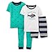 Carters Toddler 4-Piece Snug Fit Cotton PJs Whale Tour Teal