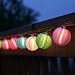 10 ft. Multicolor Outdoor String Light, 10 Mini Lanterns, 1 Plugin Strand, Connectable, Water Resistant, Indoor/Outdoor Use, Expandable to 150 Lights