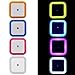 Plug in LED Night Light with Smart Dusk to Dawn Sensor Colorful Night Lights for Kids, Baby, Nursery, Bedroom, Basement, Hallway, Stairwells, Yellow/Pink/Blue/White