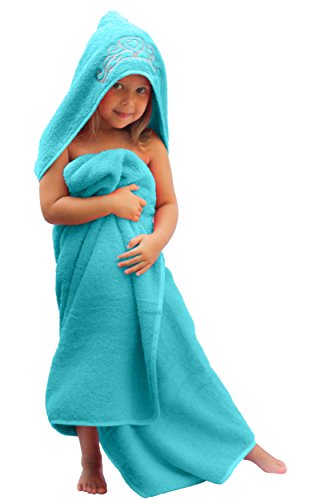 Ultra-Homes Princess Hooded Kid Towel (Ice Blue), 27.5