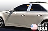 Made in USA! Fit 08-2013 Cadillac CTS 4 PC Stainless Steel Chrome Pillar Post Trim