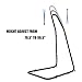 Giantex Hammock Stand Adjustable Solid Steel Construction Arc Hammock Stand for Hammock Chairs and Swings, Height Adjust from 78.5