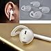 Silicone Sport Tips (2 Pairs) for The Apple Earpods and Earbuds Compatible with iPhone 7/6 / 6S / 6 Plus/ 5S/ 5C/ 5 Earphones Headphones Earbuds by Pantheon