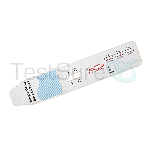 10 TestSure Benzodiazepine (BZO) Drug Test Kit, At Home Urine Drug Screen for Benzo Medications such as Xanax & Valium - Thumbnail 2