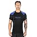 Elite Sports New Item Standard Short Sleeve Compression, Mma, Bjj, No Gi, Cross Training Rash Guar, X-Large, Dark Blue