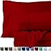 Bare Home Twin XL Sheet Set - College Dorm Size - Premium 1800 Ultra-Soft Microfiber Sheets Twin Extra Long - Double Brushed - Hypoallergenic - Wrinkle Resistant (Twin XL, Red) primary