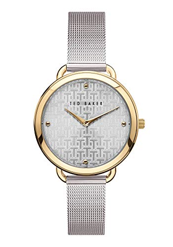 Ted-Baker-Womens-Quartz-Watch-with-Stainless-Steel-Strap-Silver-14-Model-BKPHTF902OT
