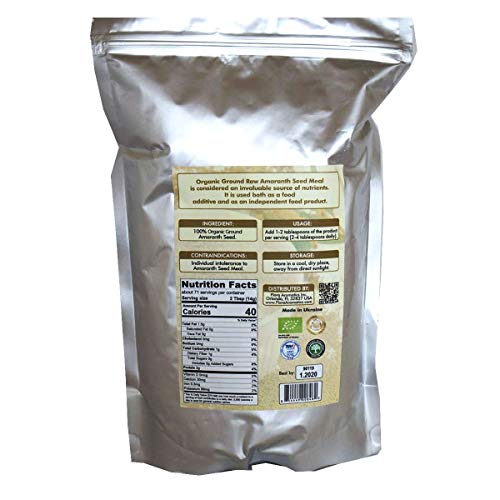 Organic Ground Amaranth Seed Meal (2.2 lbs/1 kg)