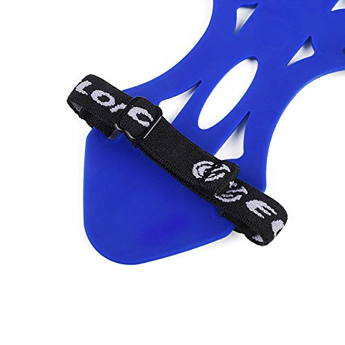 SHENG-RUI 8.5" Armguard Forearm Protective Soft Rubber Adjustable Shooting Archery Bow Range with 3-Strap Buckles(Blue)