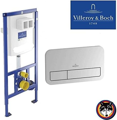 Villeroy & Boch Toilet Fitting Connect + Wall Plate ™ 2 Quantity Activation Chrome