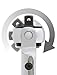 TEKTON 1/4 Inch Drive x 5 Inch Swivel Head Quick-Release Ratchet | 1490