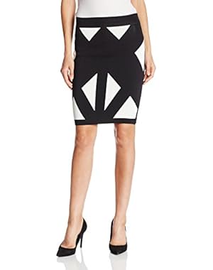 Women's Natalee Geometric Jacquard Pencil Skirt