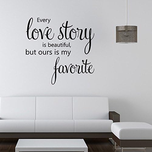 9335 Art Wall Stickers Love Story Is Beautiful DIY Home Decorations Wall Decals Living Room Quote