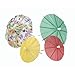 Talking Tables Floral Fiesta Floral Paper Drinks Parasols for a BBQ, Luau, or Summer Party, Multicolor (24 Pack)